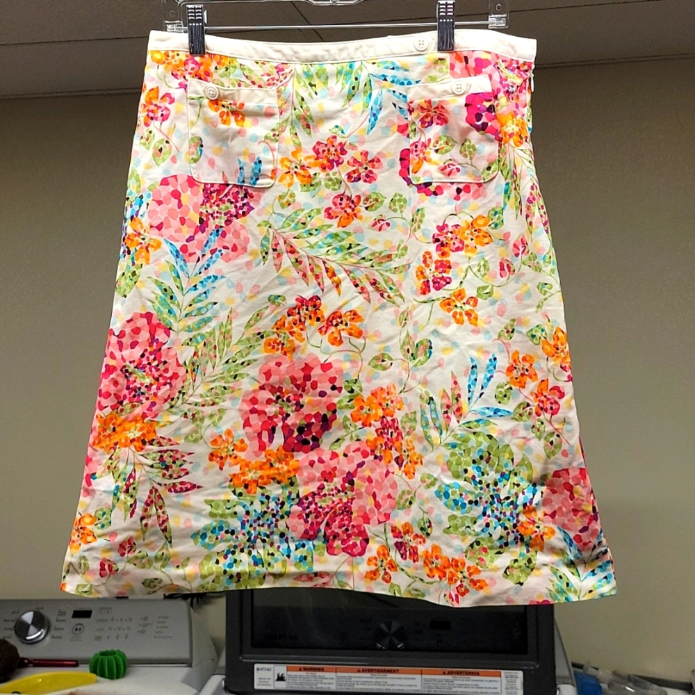 Sz 12 Talbots print skirt